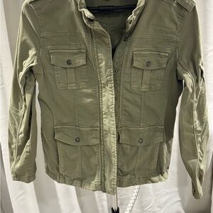 Kensie Khaki Utility Jacket for Women